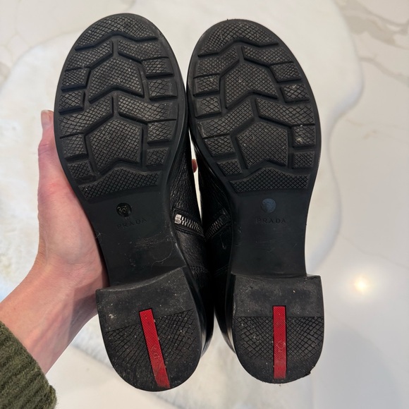 Prada Leather Riding Boots Sz 6.5 - Picture 11 of 16